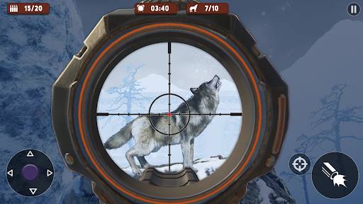 Android application Wild Wolf Hunting Game Offline screenshort
