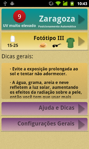 Visualização do aplicativo