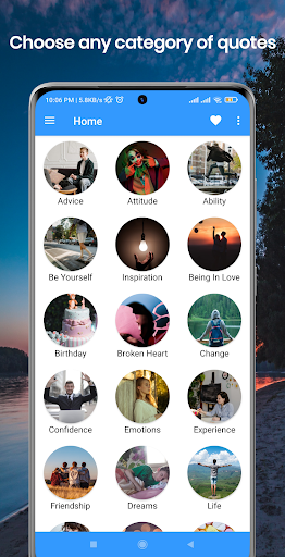 Android application Quotes, Captions & Status screenshort