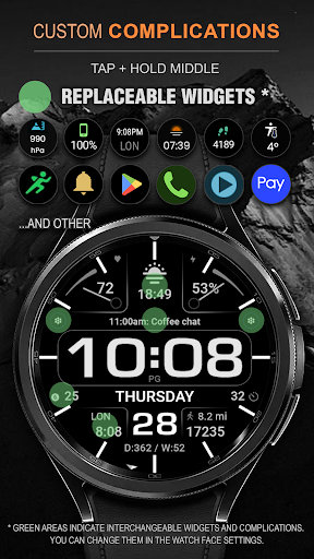 WFP 232 Stylish watch face screenshot 34