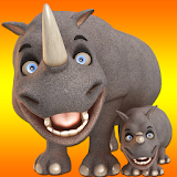 Talking Rhino Hero And Junior icon