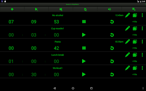 Multi Timer Capture d'écran