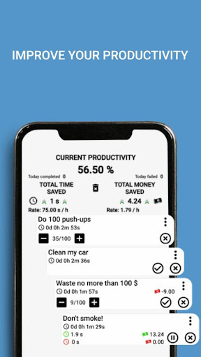 Android application Tasks, Goals, Habits Tracker screenshort