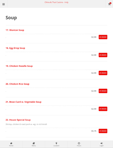 China and Thai Cuisine Indy