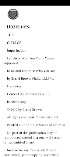 The Gifts of Imperfection Screen 2