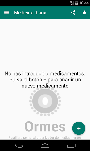 Android application Pastillero semanal Ormes screenshort