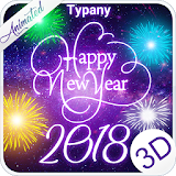 Animated New Year Fireworks Theme&Emoji Keyboard icon