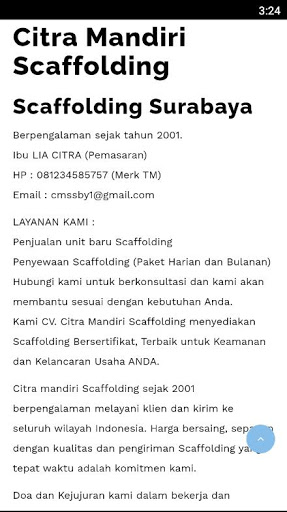Citra Mandiri Scaffolding Sura Screen 2