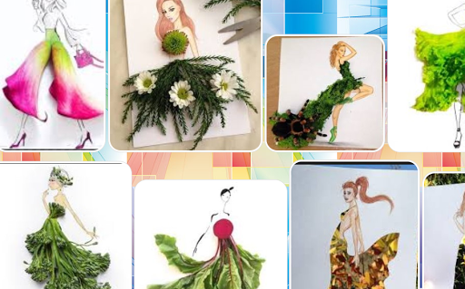 Party Dress Collage Design