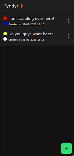 Android application Fyndyr screenshort