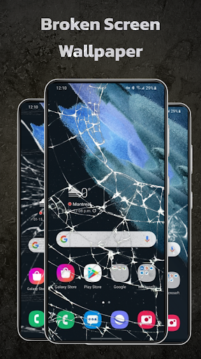 Android application Broken Screen with Crack Prank screenshort