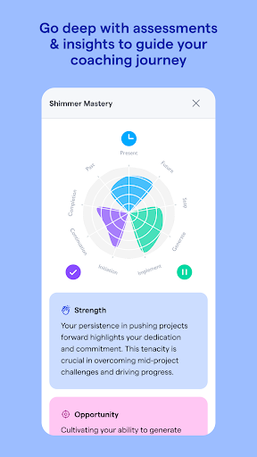 Screenshot of Shimmer: ADHD Coaching