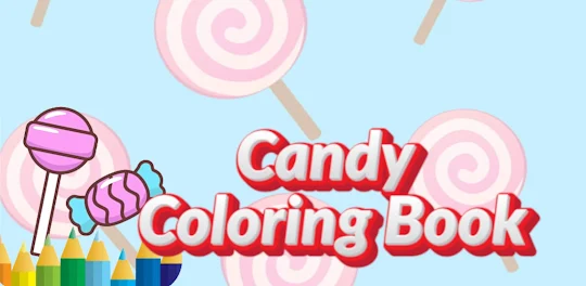 sweet candy - coloring book