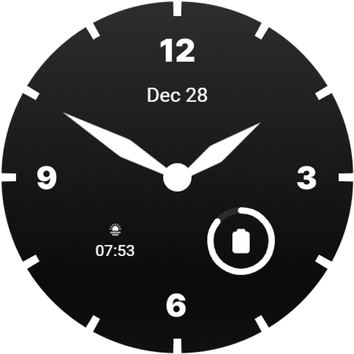 Minimal Modern Watch Face Logo