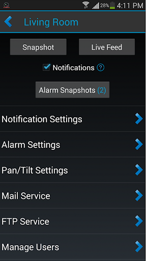 Foscam Control Center Screen 2