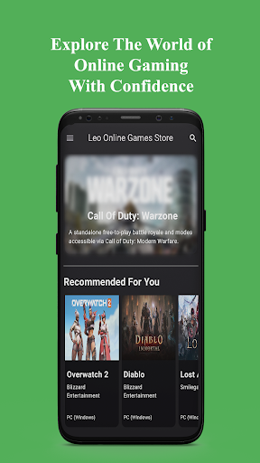 Android application Leo Online Games Store screenshort