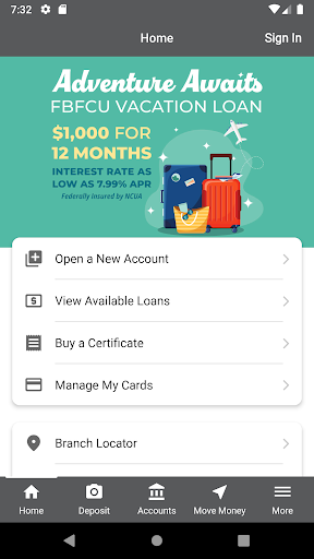 Android application Farm Bureau Family CU screenshort