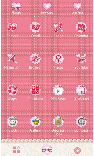 Pink Plaid Wallpaper Theme Screen 3