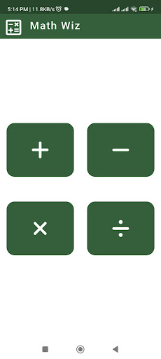 Mathematics Wizard Screen 2