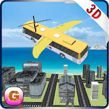 Flying School Bus Simulator icon