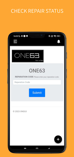 Android application ONE63 screenshort