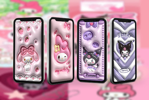 Kuromi and My Melody Wallpaper