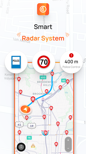Radar HUD Map Speed Camera