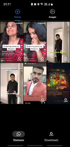 Android application Whatsapp Status Downloader screenshort
