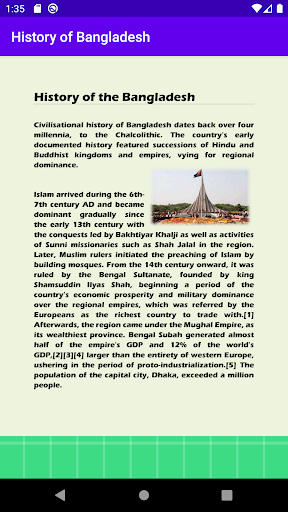History Bangladesh - English Screen 3
