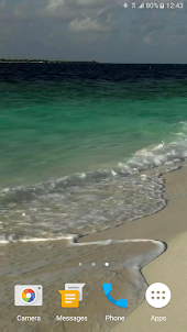 열 대 해변 라이브 배경 화면