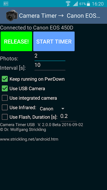 Camera Timer USB - 2.2.0 - (Android)