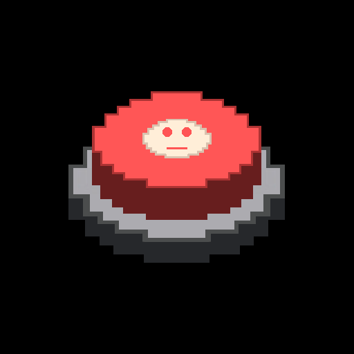 Red button clicker button idle logo