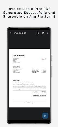 GST Invoice Generator - Typof