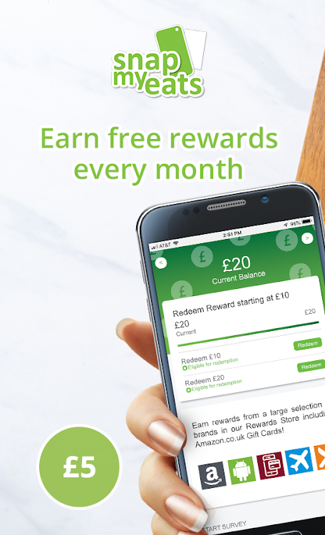 SnapMyEats: Paid Surveys App - New - (Android)