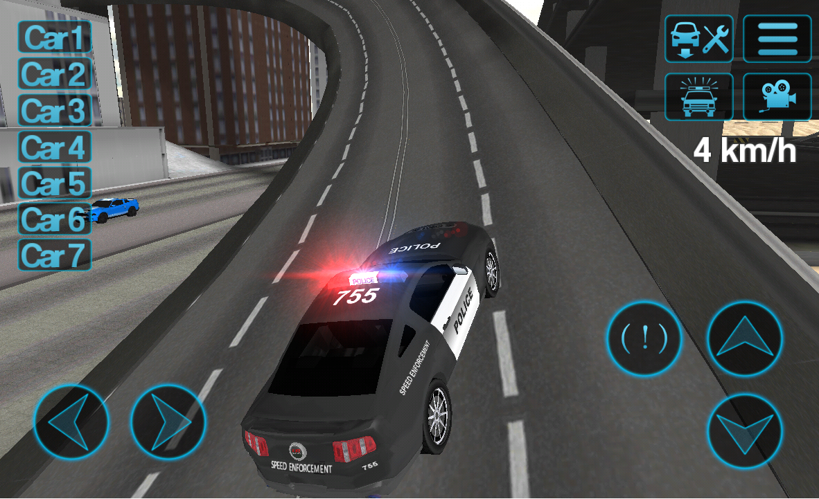 Android application Police Car Driving Sim screenshort