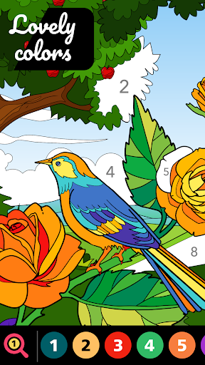 Android application Ink Number Coloring for Adults screenshort