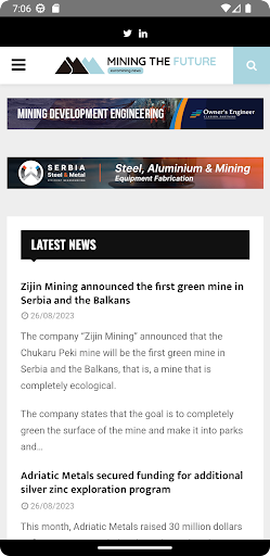 Euromining News Screen 2