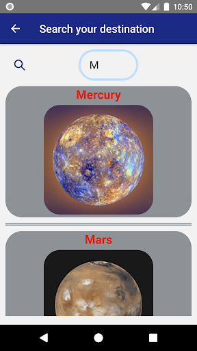 SpaceBNB Screen 2
