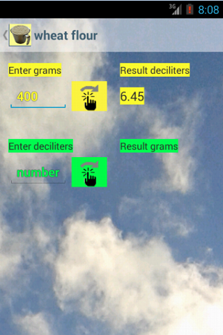 g vs. dl CookSter 8 Screen 3