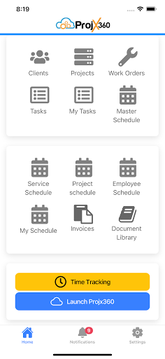 ProjX360 Field App Screen 2