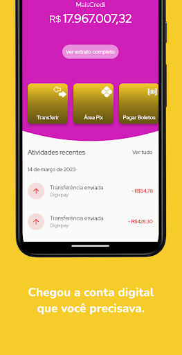 Android application MaisCredi screenshort