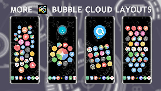 Bubble Cloud Widgets + Folders for phones/tablets Varies with device screenshots 2