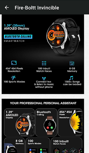 Fire-Boltt Smart Watch Guide Screen 2