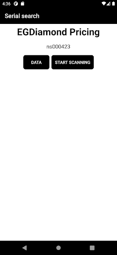 Android application EGDiamond Scanner screenshort