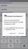 screenshot of Movistar Ventas BioMatch App