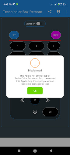 Remote for Techni Color Box Screen 3