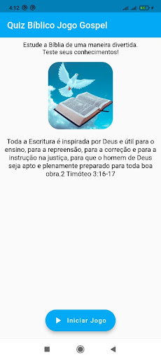 Android application Quiz Bíblico Jogo Gospel screenshort