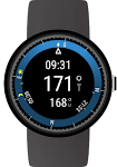 screenshot of Compass for Wear OS (Android Wear)