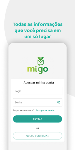 Android application Migo AA screenshort