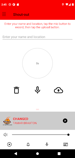 Android application 104.5 WFLM The Flame screenshort